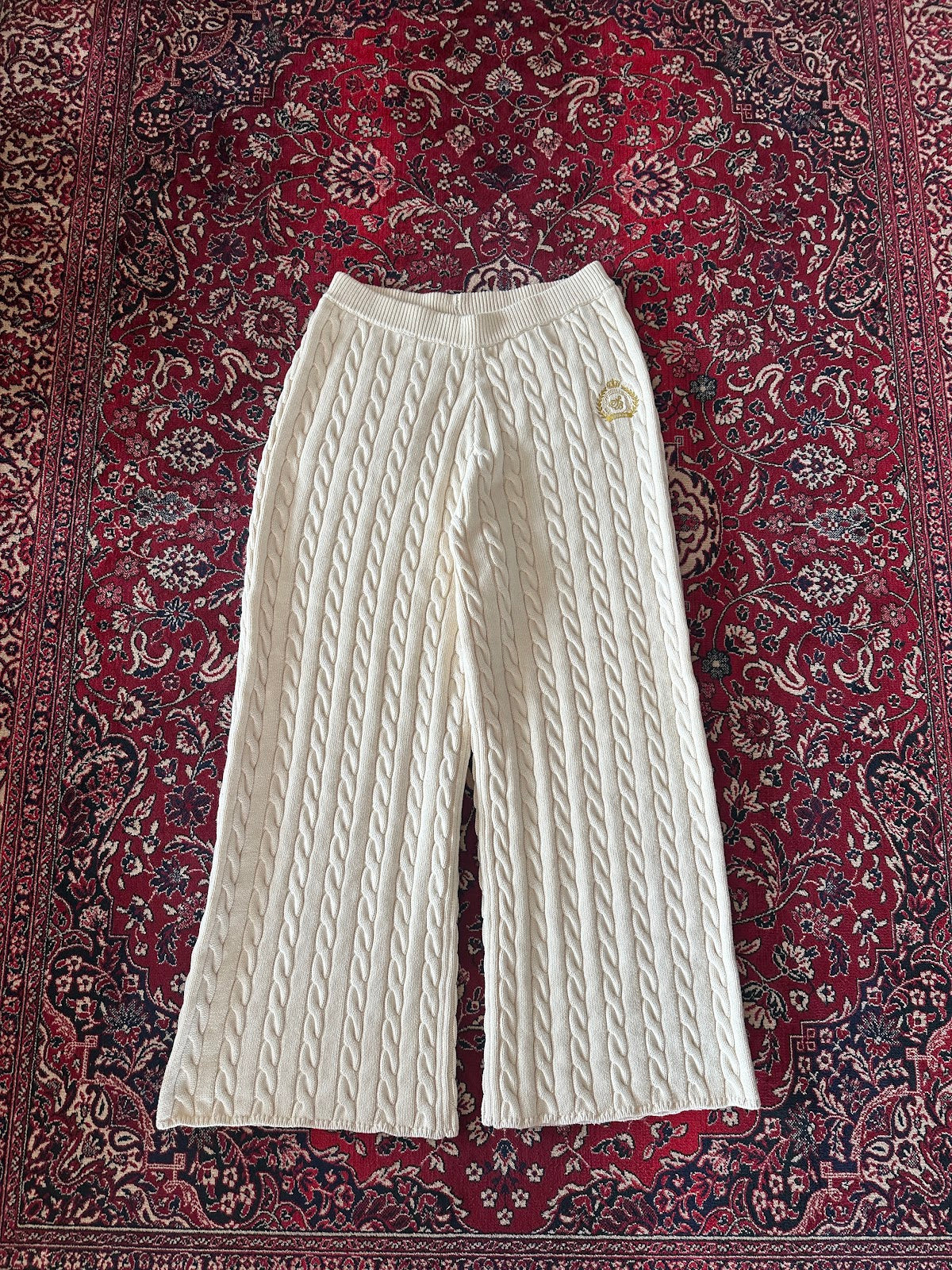 Cable Knit Pants - front