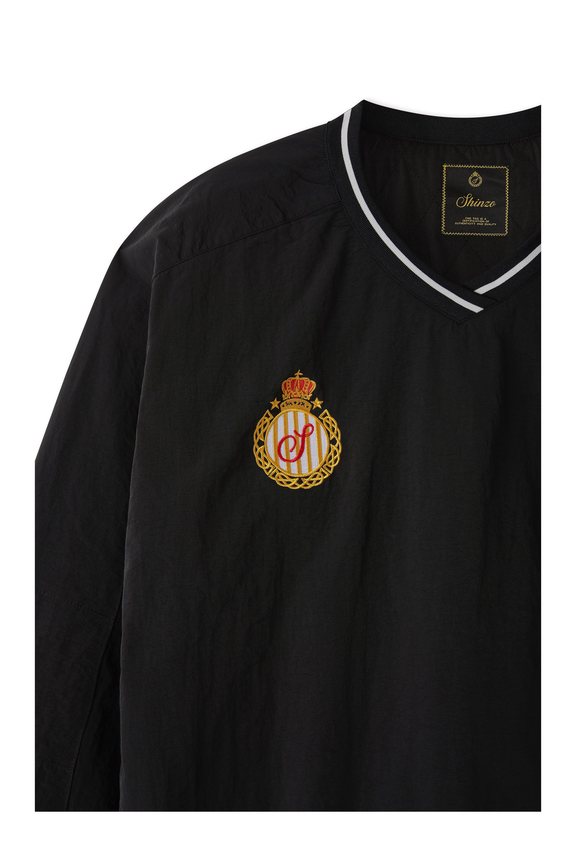 Amefuto Nylon V-Neck Pullover Jersey