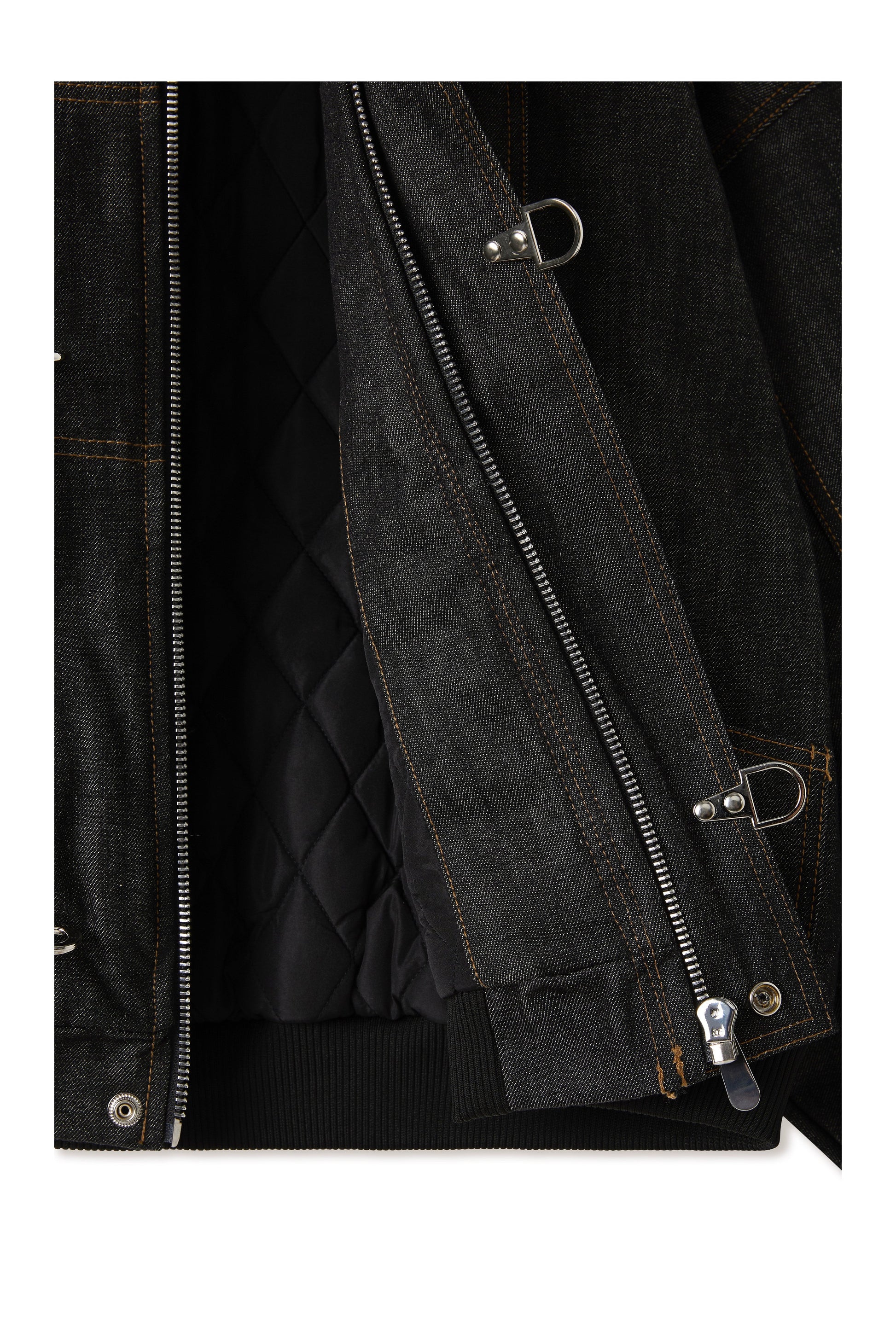 Okayama Raw Black Denim Clasp Jacket