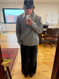 Grey Kimono Blazer V2